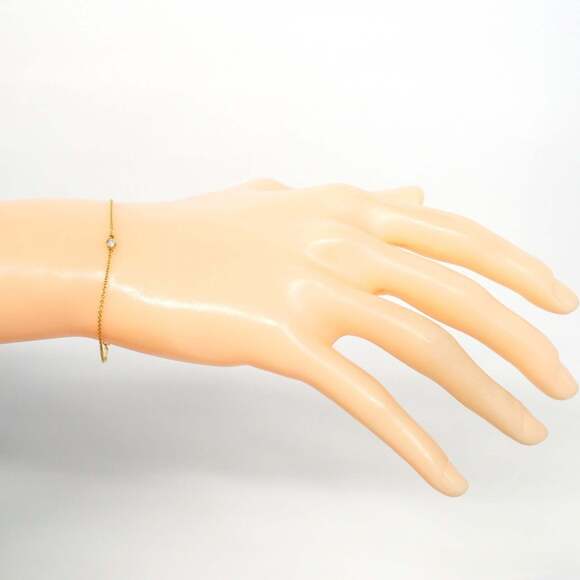 TIFFANY 18k Gold Diamond Charm Bracelet - Picture 6 of 6